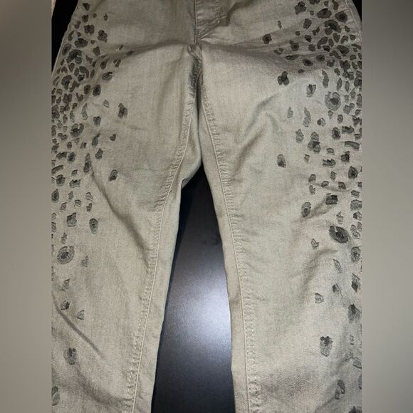 DG2 Diane Gilman Leopard Print Skinny Jeans Size 8 EUC - Picture 3 of 9